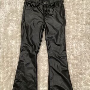 Abercrombie Kids Black Faux Leather Pants